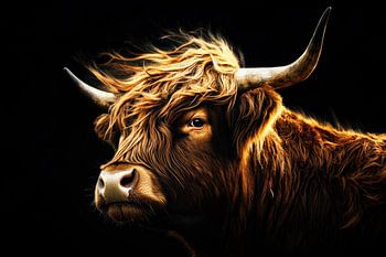 Elegant hoogland vee