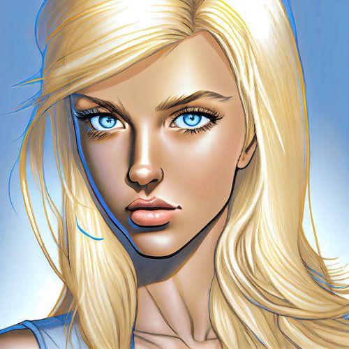 Blond Cyber Heroine WW03