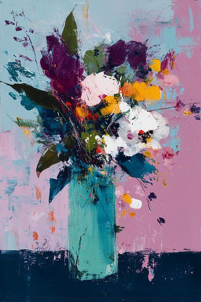 Floral Explosie in Mint no.5 van Studio BB