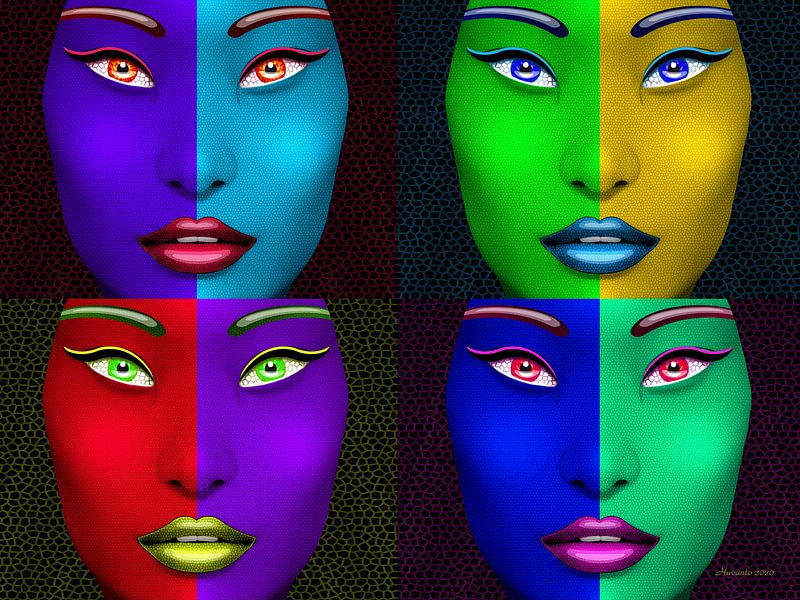 Faces by Ton van Hummel (Alias HUVANTO)
