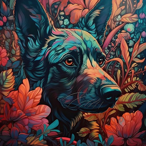  Hund Nr. 06 In Farbe von ARTEO Gemälde