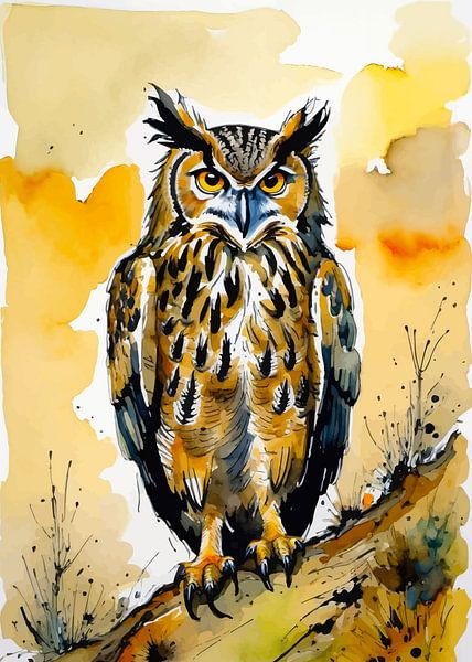 Seeadler Aquarell von MIROKKU