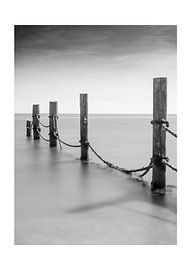Pfähle im Meer von Egbert Koek