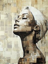 Women's Face | Silent Echoes Unfold by Eye catching paintings