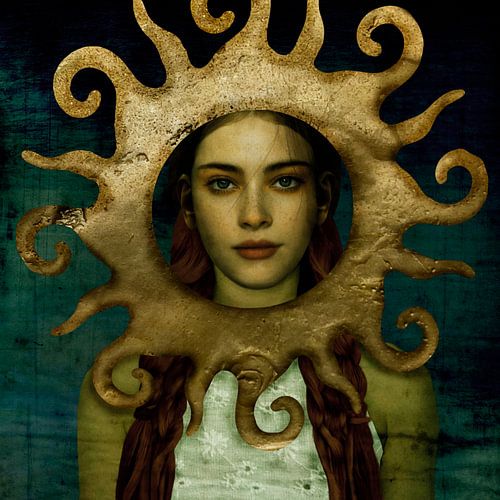 Pop-Art Beauty Goud Spiegel