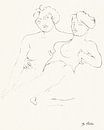 Nackte Frauen, Auguste Rodin von Atelier Liesjes Miniaturansicht
