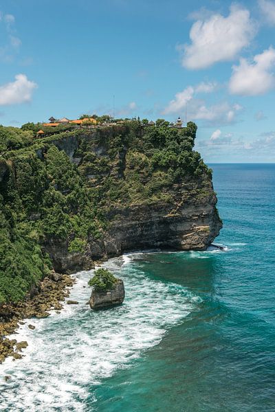 Turquoise Blue Ocean at the Uluwatu Tempe by Troy Wegman