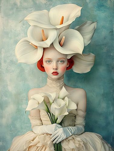 The girl with the calla