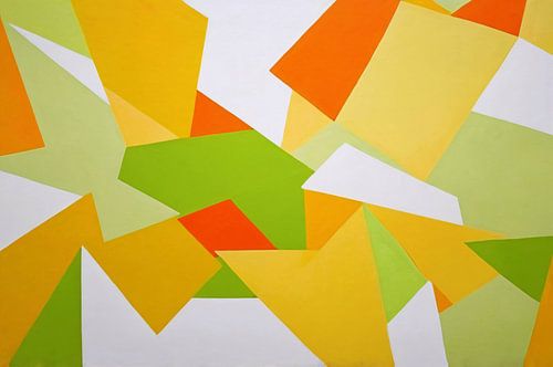 Geometrisch ontwerp in felle kleuren