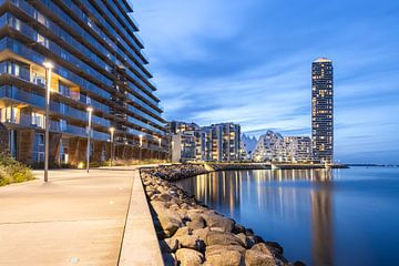Aarhus tijdens het blauwe uurtje van Sander Groenendijk