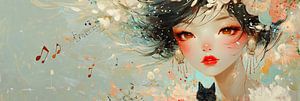 Frau mit Augen | Mädchen mit den großen Augen