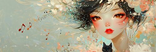 Woman with Eyes | Girl with the Big Eyes by Eye catching paintings