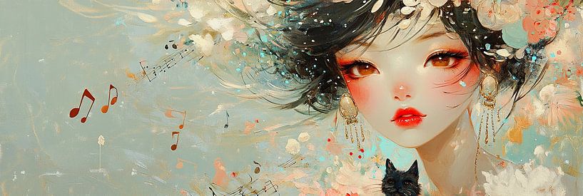 Woman with Eyes | Girl with the Big Eyes by Eye catching paintings