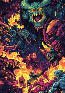 "Episches Inferno voller schrecklicher Kreaturen"