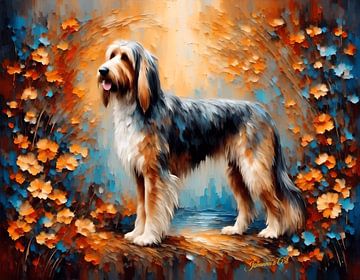 Otterhound Dog Art Print | Origineel kunstwerk door Johanna's Art van Johanna's Art