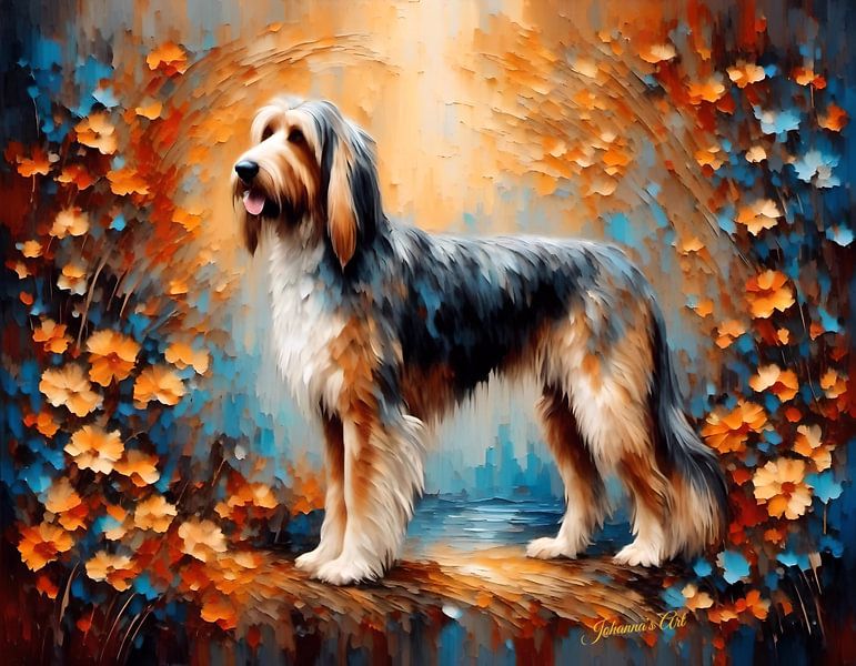 Otterhound Dog Art Print | Original Artwork by Johanna's Art by Johannas Art Creations