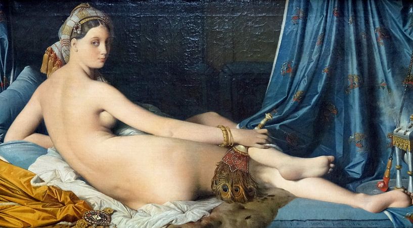 Die große Odaliske, 1814 – Jean-Auguste-Dominique Ingres von 1000 Schilderijen