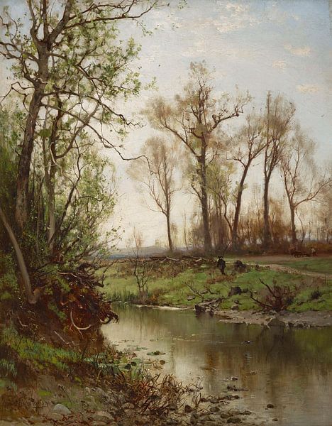 Arthur Parton (American, 1842-1914)~Lente early by finemasterpiece