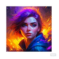 Beauty as Coloured Digital Art