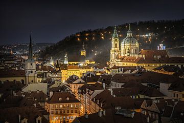View of St. Nicholas Church Prague by Dennis Donders