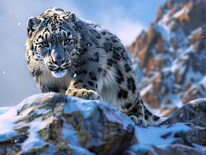 Schneeleopard