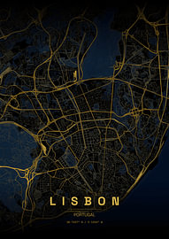 Karte von Lissabon von HUGO