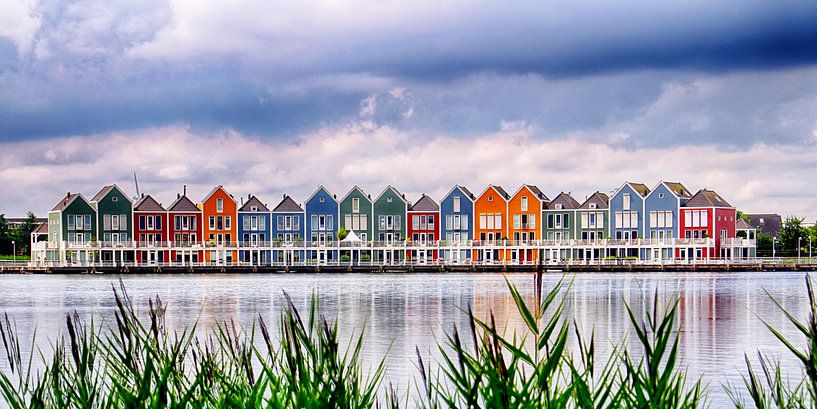 Regenboog huizen Houten par Henk Langerak