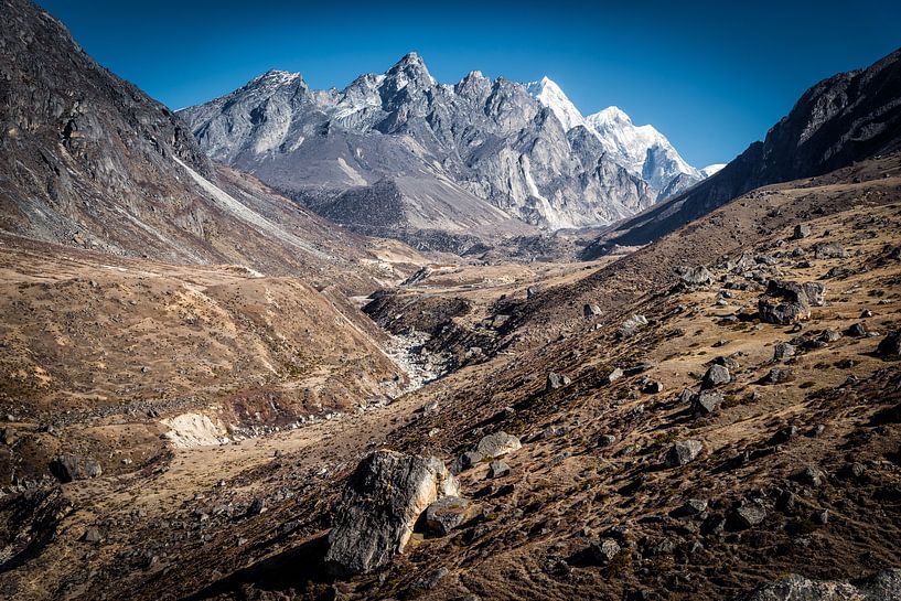 Abstieg vom Renjo La nach Namche Bazaar von Felix Kammerlander