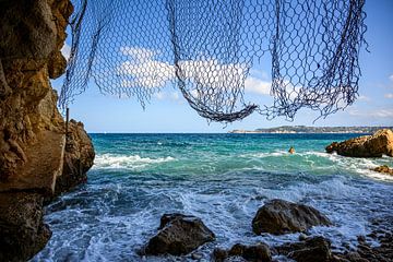 Meerblick über das blaue Mittelmeer bei Javea (Spanien) von Arte D'España