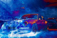 Oldtimer race Porsche 911T uit 1973