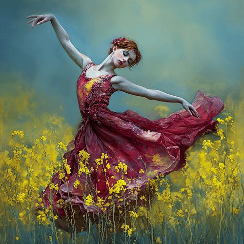 Flowers blow with her – the dancer who makes the field sing