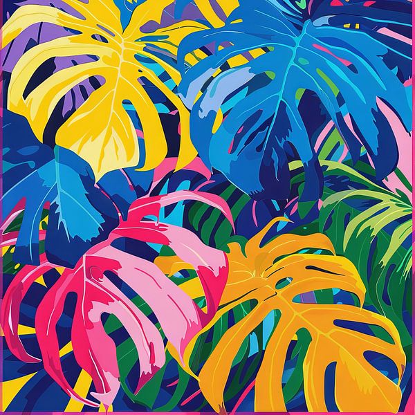 Abstract Monstera by Poster Art Shop