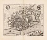 Plattegrond van Deventer uit 1652 van Marieke de Koning thumbnail