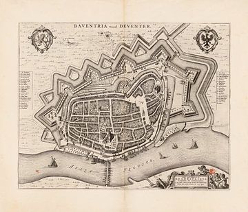 Karte von Deventer von 1652