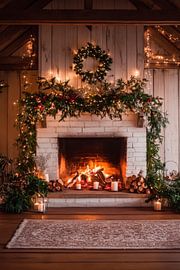 Gemütliche Feuerstelle von Poster Art Shop