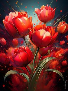 A Bunch of Tulips