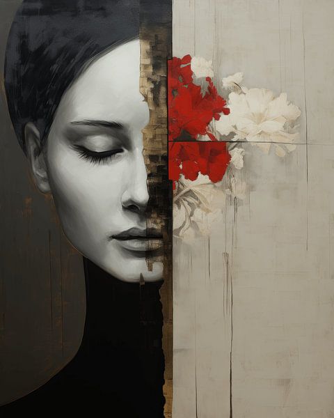Contemporary art portrait by Carla Van Iersel