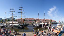 Segelschiffe an der Bremer Schlachte, Bremen, Deutschland