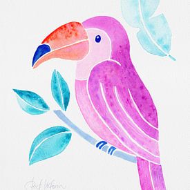 Pink Toucan by Piret Victoria Ribas Art & Photography