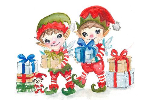 Playful elf helpers bring festive joy