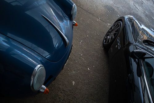 Porsche 356 en Maserati Granturismo