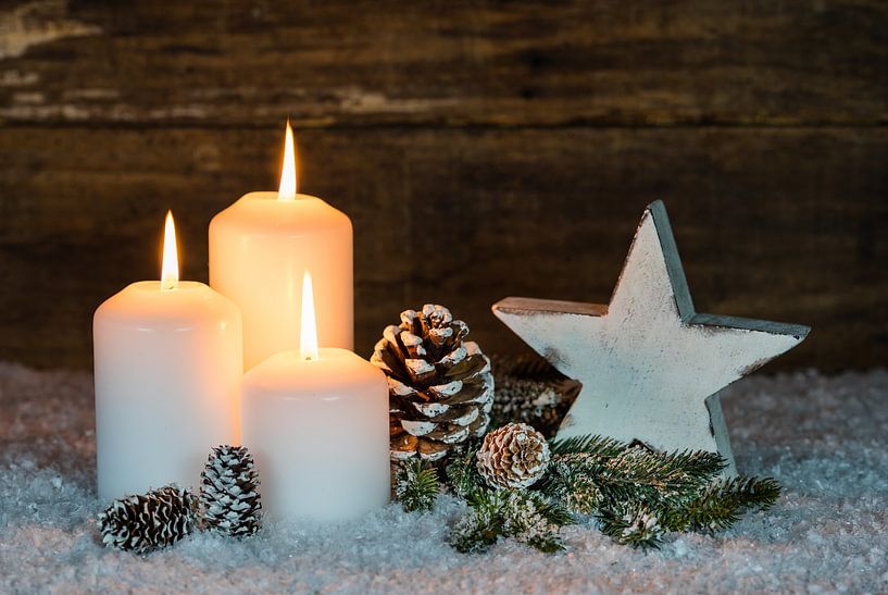 Advent and Christmas holiday season candles by Alex Winter