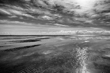 Dalend water bij Rottumeroog van Hans de Waay