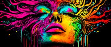 Flowing dreams of light by Klaus Tesching - Art-AI