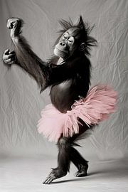 Orang-Utan im rosa Ballett-Tutu von Poster Art Shop