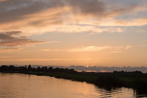  Meer in Friesland zonsondergang