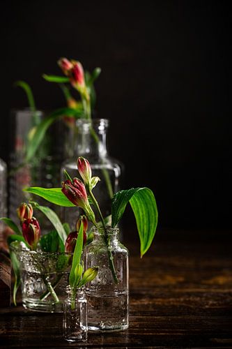 Bloemen in Glazen Vazen