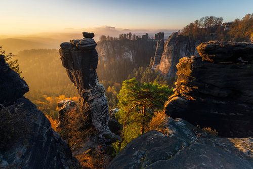 Autumn morning at the wailing needle by Daniela Beyer