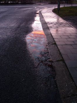 Zonsondergang in Heusden 