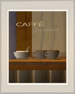 Caffe Zucchero  - Art Deco 2 van Joost Hogervorst